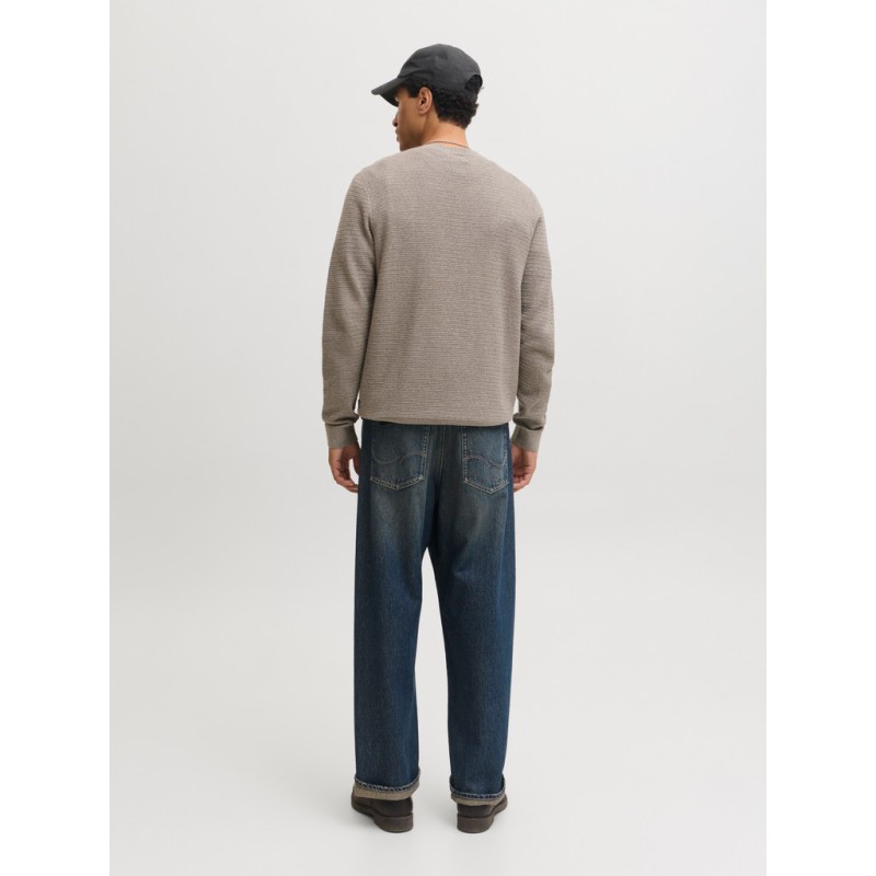 JACK & JONES Riley langærmet striktrøje - Morel