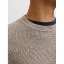 JACK & JONES Riley langærmet striktrøje - Morel