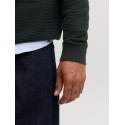 JACK & JONES Riley langærmet striktrøje - Scarab