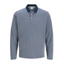 JACK & JONES PLUS Blualves langærmet polo - Insignia Blue