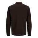 JACK & JONES PLUS Blualves langærmet polo - Hot Fudge