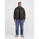 JACK & JONES PLUS Blualves langærmet polo - Hot Fudge