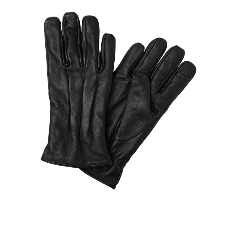 JACK & JONES Montana læderhandsker - Black