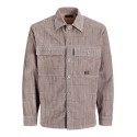 JACK & JONES PLUS Bluoliver corduroy overshirt - Plaza Taupe