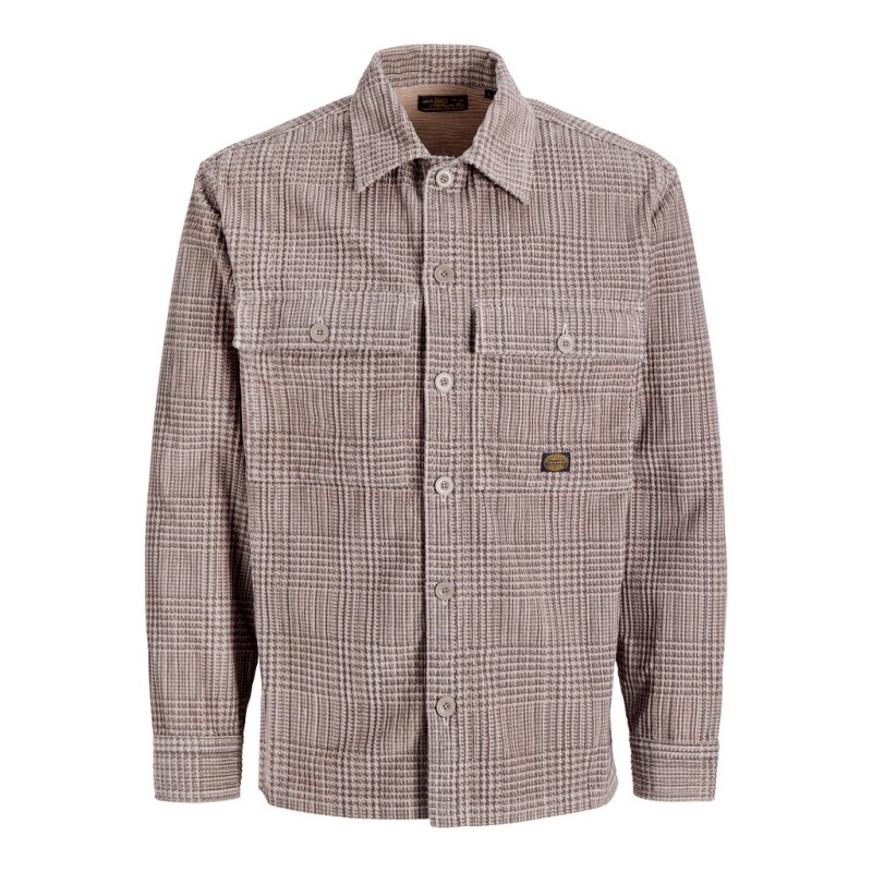 JACK & JONES PLUS Bluoliver corduroy overshirt - Plaza Taupe