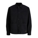 JACK & JONES PLUS Bluderry worker overshirt - Black