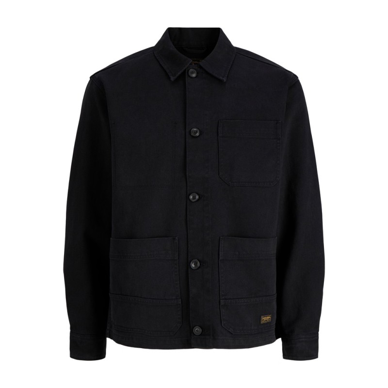 JACK & JONES PLUS Bluderry worker overshirt - Black