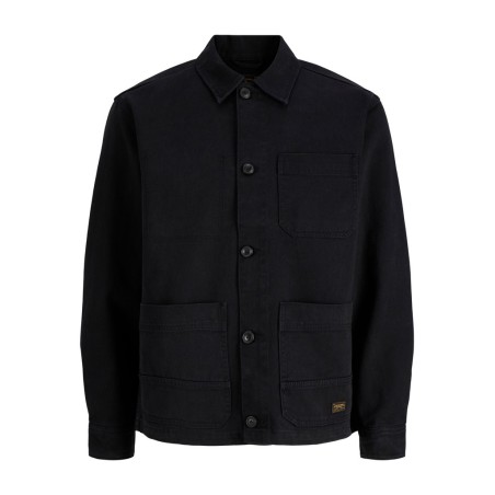 JACK & JONES PLUS Bluderry worker overshirt - Black