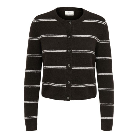 JDY Chloe strikcardigan - Chocolate Torte / Melange