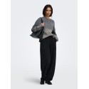 JDY Dina on faroe island strik pullover - Dark Grey Melange