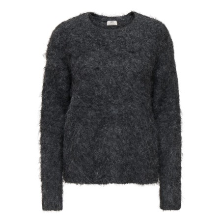 JDY Emmy strik pullover - Dark Grey Melange