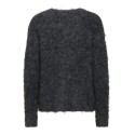 JDY Emmy strik pullover - Dark Grey Melange
