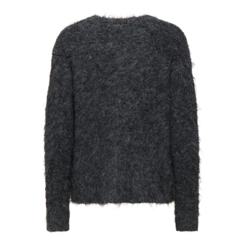 JDY Emmy strik pullover - Dark Grey Melange