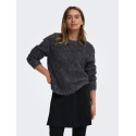 JDY Emmy strik pullover - Dark Grey Melange