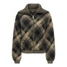 ONLY Maroon langærmet zip strikcardigan -  Forest Night