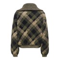 ONLY Maroon langærmet zip strikcardigan -  Forest Night