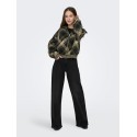 ONLY Maroon langærmet zip strikcardigan -  Forest Night