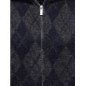 ONLY Maroon langærmet zip strikcardigan - Night Sky