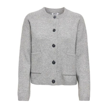 ONLY Piemonte strikcardigan - Light Grey Melange