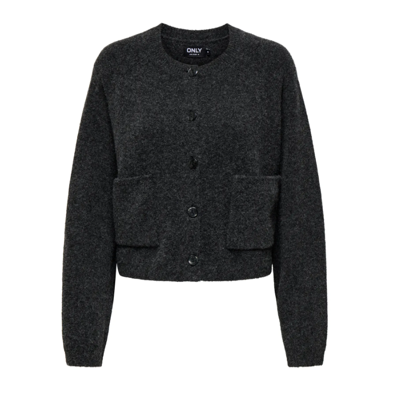 ONLY Piemonte strikcardigan - Dark Grey Melange