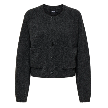 ONLY Piemonte strikcardigan - Dark Grey Melange