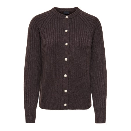 ONLY Kalibu strikcardigan - Chocolate Brown