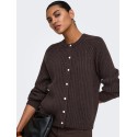 ONLY Kalibu strikcardigan - Chocolate Brown