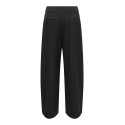ONLY Pinya pleat barrel bukser - Black / Cloud Dancer Pinstripes