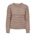 ONLY Cabala cabel strikcardigan - Mocha Meringue
