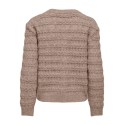 ONLY Cabala cabel strikcardigan - Mocha Meringue