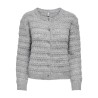 ONLY Cabala cabel strikcardigan - Medium Grey Melange