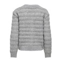 ONLY Cabala cabel strikcardigan - Medium Grey Melange