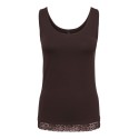 ONLY Live love tanktop - Chocolate Torte / Lace