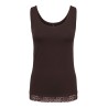 ONLY Live love tanktop - Chocolate Torte / Lace