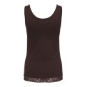 ONLY Live love tanktop - Chocolate Torte / Lace