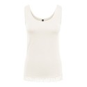 ONLY Live love tanktop - Cloud Dancer / Lace