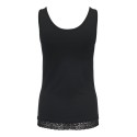 ONLY Live love tanktop - Black / Lace