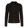 ONLY Macey zipper strikcardigan - Coffee Bean / Silver Zip