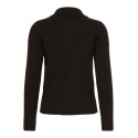 ONLY Macey zipper strikcardigan - Coffee Bean / Silver Zip