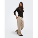 ONLY Macey zipper strikcardigan - Coffee Bean / Silver Zip