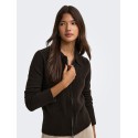 ONLY Macey zipper strikcardigan - Coffee Bean / Silver Zip