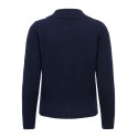 ONLY Macey zipper strikcardigan - Night Sky / Silver Zip