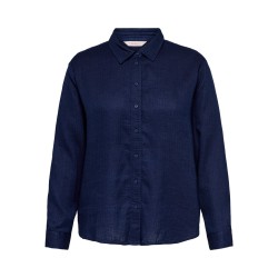 ONLY CARMAKOMA Leoni langærmet skjorte - Vintage Indigo