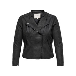 ONLY CARMAKOMA Avana bikerjakke - Black