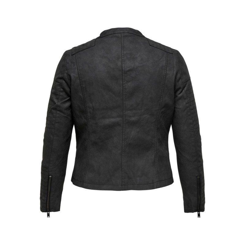 ONLY CARMAKOMA Avana bikerjakke - Black