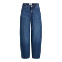 JJXX Fuji barrel mid waist denim jeans - Blue Denim