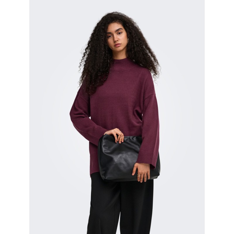 ONLY Mary high neck striktrøje - Fig
