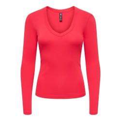 ONLY Riley langærmet bluse - Lollipop