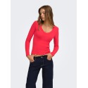 ONLY Riley langærmet bluse - Lollipop