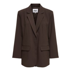 ONLY Linda-Raven langærmet blazer - Coffee Bean
